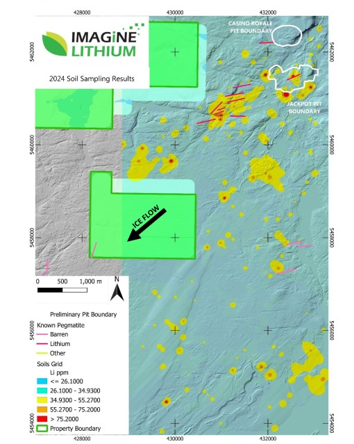 Cannot view this image? Visit: https://imaginelithium.com/wp-content/uploads/2025/01/1736945847_781_Imagine-Lithium-Intersects-1150-m-of-108-Li2O-and-880.jpg